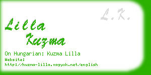 lilla kuzma business card